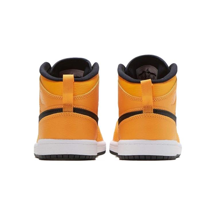 (PS) Air Jordan 1 Mid 'University Gold Black' Kids' 640734-700