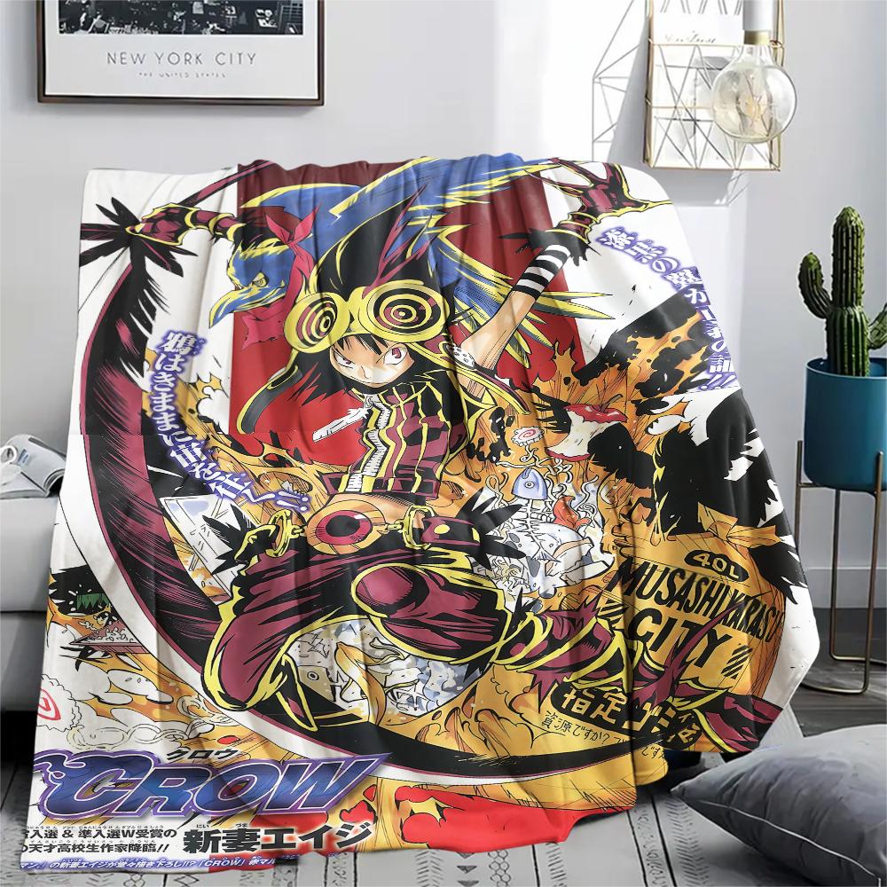 1PC Bakuman Print Flannel Blanket, High quality All Seasons, Home Decor, Warmth and Comfort, Perfect for Christmas Gifts