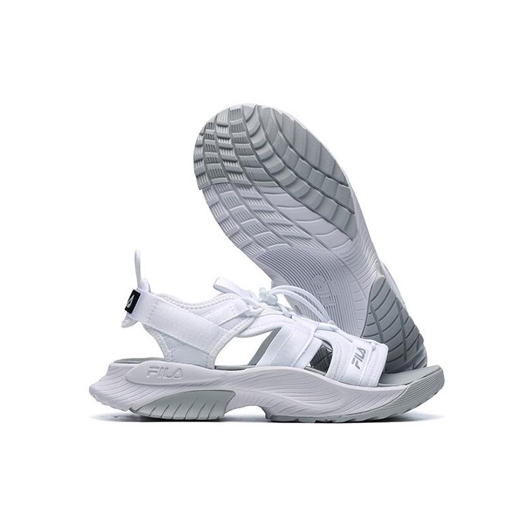 Fila Легкая атлетика Липучка Уличные Открытый носок Низкий каблук Модные Спортивные FILA Белые Сандалии Женские A12W122607FFW