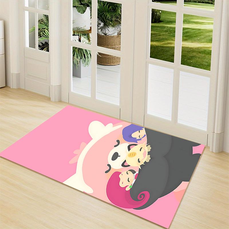 1Pc Kawaii Fantasy Creatures Carpet Rug Customizable Soft Washable Antislip Home Living Room Sofa Mats Personalized Rug 0917236