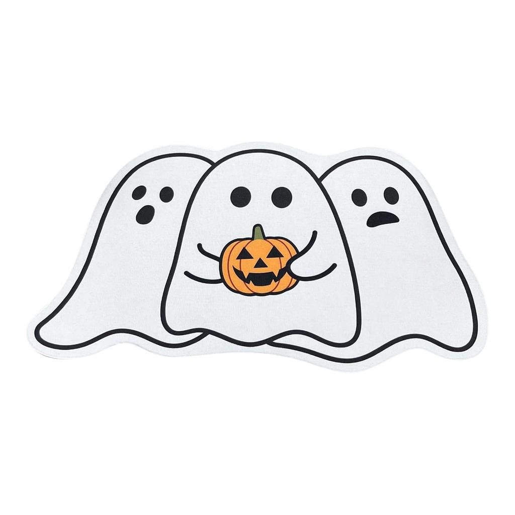 Хэллоуин Мультфильм Призрак и Гоблины Имитация Кашемира Ковер Главная Ванная Дверь Декоративные Коврики Противоскользящий Коврик Для Ног