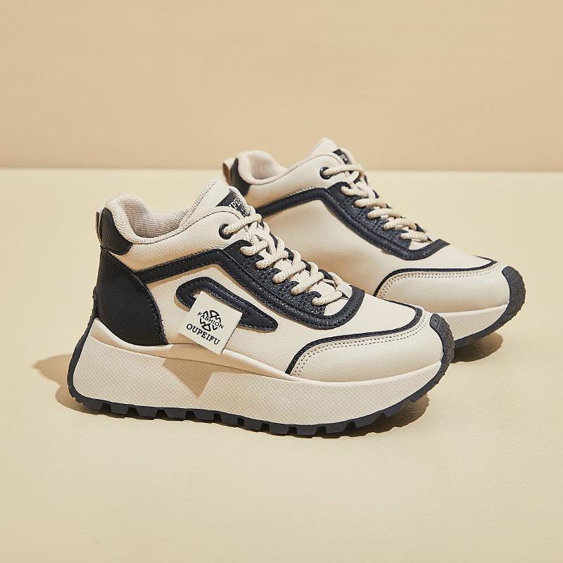 INS Корейские женские новые папины кроссовки - весна 2025 г. Кроссовки для бега и повседневной носки на толстой подошве с эффектом увеличения высоты (XFK833)