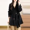 Handmade Double-sided Wool Coat Women's New Autumn and Winter Waist Medium and Long Wool Coat