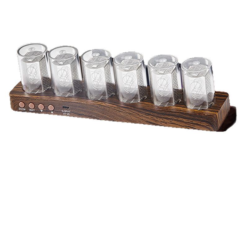 Красочные цифровые часы в стиле RGB Nixie Tube - Настольное украшение DIY и электронный будильник для киберспортивных комнат и праздничных подарков