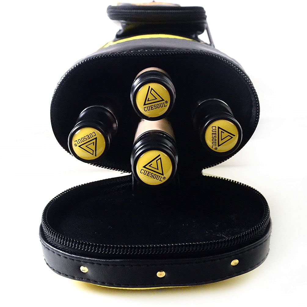 Black Scorpion CUESOUL 2x2 Жесткий Комбо Набор Киев для Пула - Два Кия, Упакованные в Жесткий Кейс для Киев