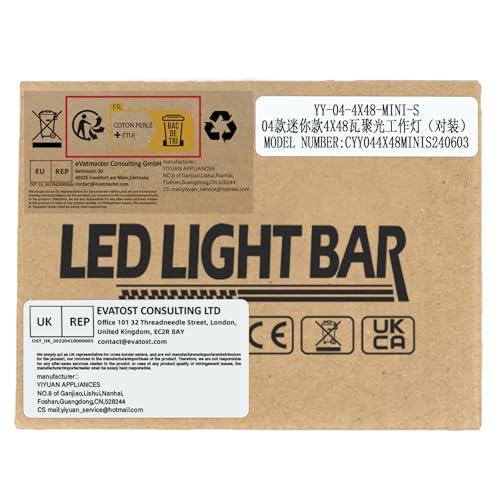 RIGIDON 4 шт. 3,3-дюймовый квадратный 48 Вт рабочий светодиодный светильник для автомобильной светодиодной панели с узким углом обзора светодиодный 6000 К водонепроницаемый пылезащитный универсальный для 12 В/24 В