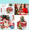 Festive Red Christmas Tree Money Box With Paper Construction For Party Atmosphere And Gifting