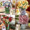 3D Pop Up Flower Greeting Cards Multi-Style Bouquet Birthday Card Postcard Gifts