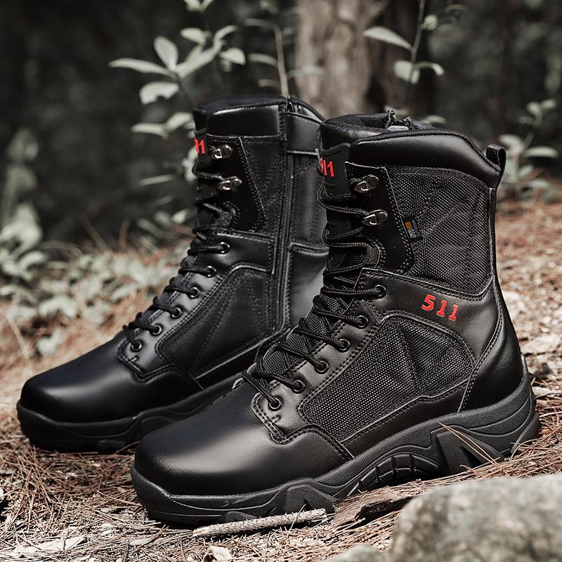 Military Tactical Boot for Man Outdoor Ankle Shoes Men's Desert Boots Light Breathable Hiking Shoes Hunting Boots Men Casual