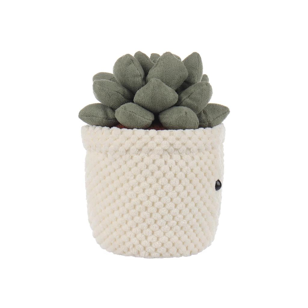 Apricot Lamb Potted Succulent Plush Toy for Kids, Soft and Cute Fluffy Potted Succulent for Girls and Boys, 12cm