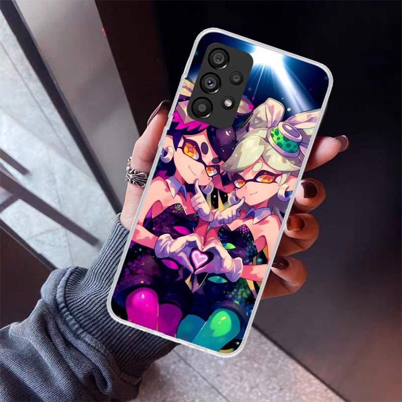 Game S-Splatoons Phone Case For Samsung Galaxy A12 A52S A42 A32 A22 A51 A50 Note 20 Ultra 10 S10 Plus A71 A70 A31 A30 A10S Galax