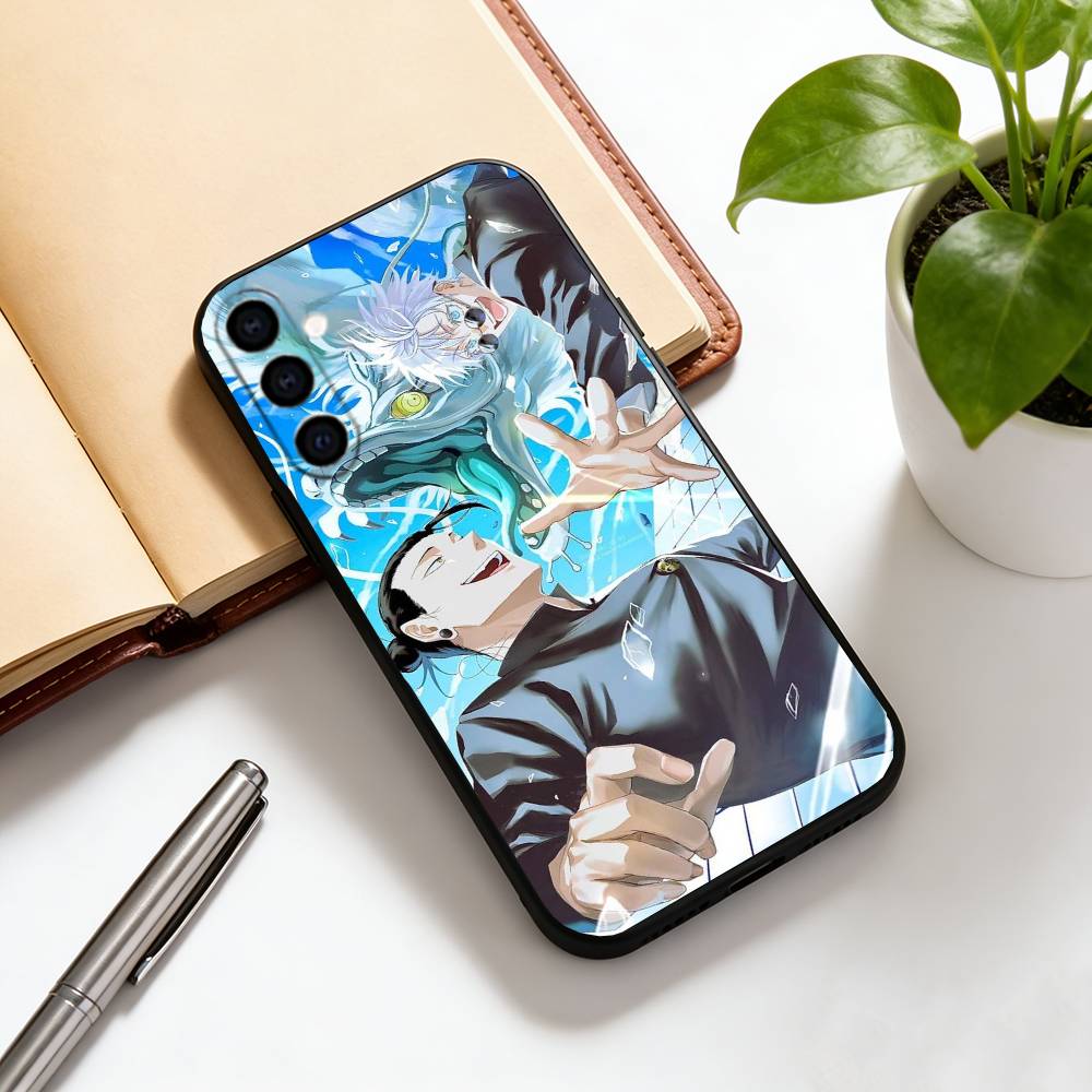 Чехол для телефона с групповым фото Jujutsu Kaisen для Samsung Galaxy A73, A72, A71, A70, A53, A52, A51, Другие Мягкий черный чехол