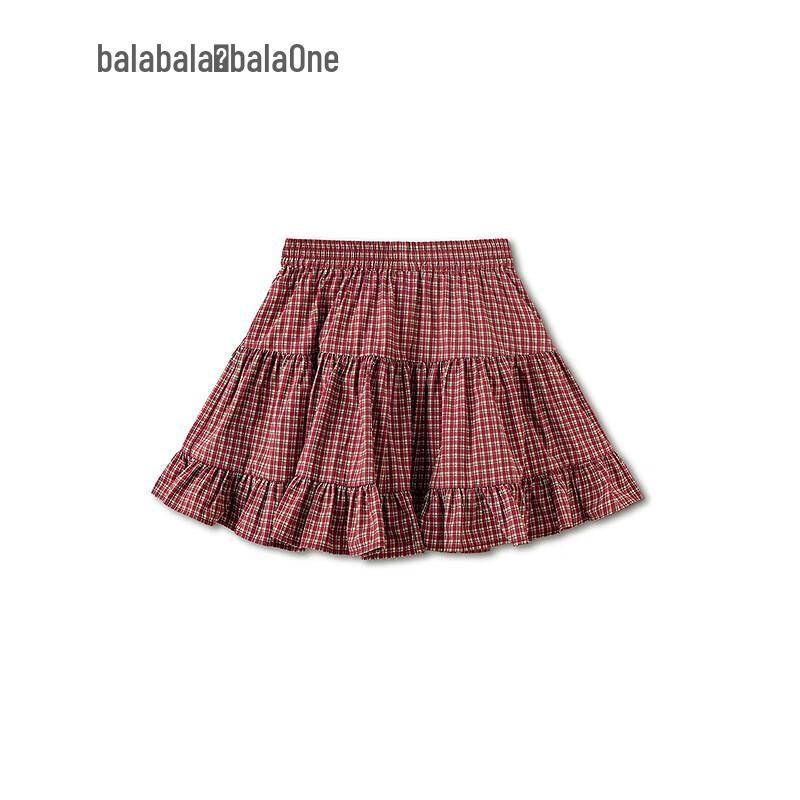 Милая клетчатая юбка для девочек Balabala с бантом