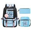 Animation Cartoon Peripheral Printing Children'S Backpack Campus Large Capacity Primary And Secondary School Students Schoolbag Three-Piece Set