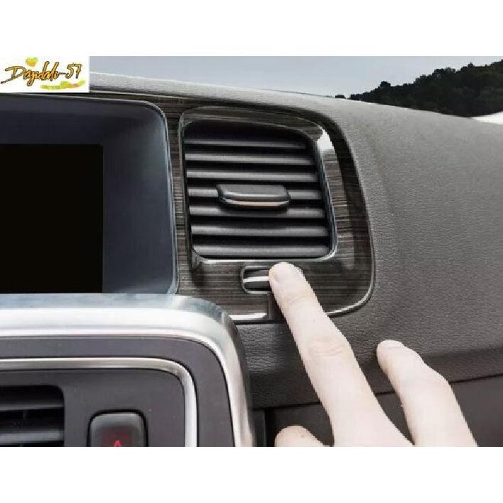 Черная Титановая Накладка на Панель Навигации Центральной Консоли Подходит Для Volvo S60 2011-2018