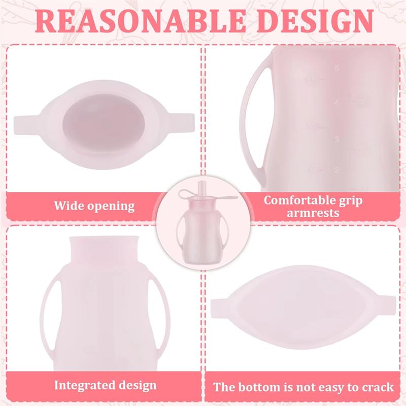 Practical-2Pcs Silicone Children Food Supplement Pouches - Leak-Proof, Squeeze & Suckable Milk/Juice Storage Bags