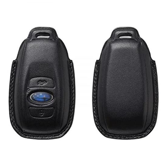 Чехол для ключей из натуральной кожи для Subaru и BRZ Levorg, Legacy, Forester, XV, (синий)