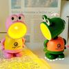 LED Mini Night Light Cute Frog Foldable Desk Lamps Desktop Ornament Book Light Kids Room Bedside Bedroom Decor Holiday Gifts