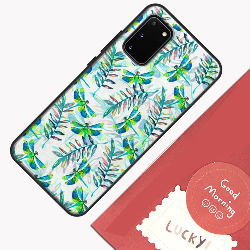 Colorful Dragonfly Phone Case For Samsung Galaxy S24 S26 Ultra S20 S21 S22 S23 S25 Plus S10 S25 FE Cover Shell