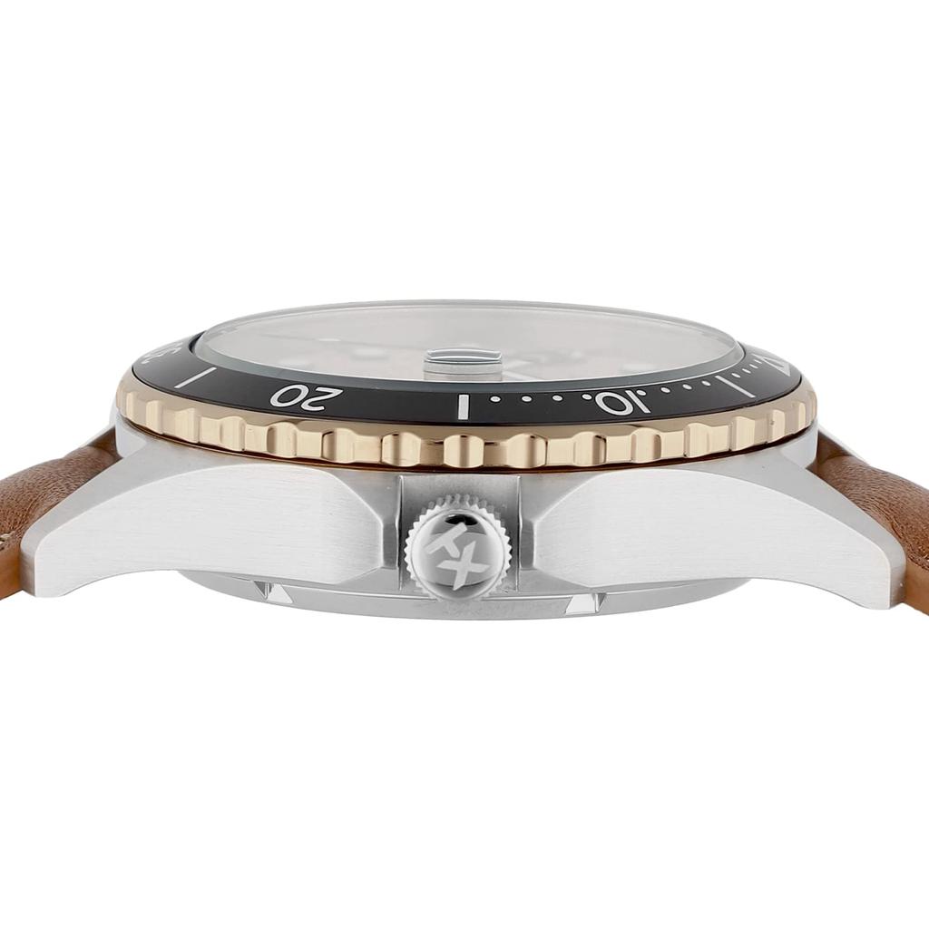 [TIMEX] Часы Timex NAVY XL Tan Dial Нержавеющая сталь Минеральное стекло Автоматический завод 41MM America Watch TW2V41500 Мужские коричневые