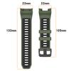 For Garmin Instinct 3 Solar 45mm/AMOLED 45mm Watch Band 22mm Dual Color Silicone Replacement Strap