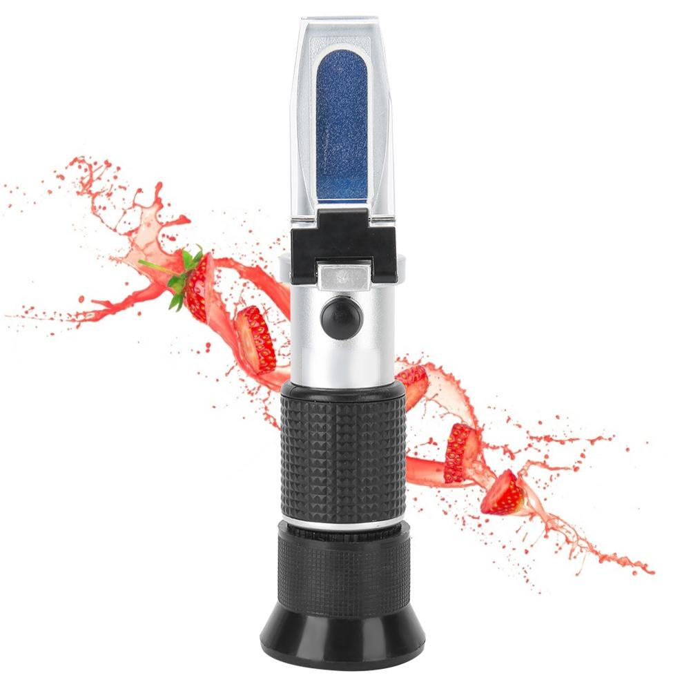 Handheld Refractometer Sugar Concentration Meter Densitometer 0?50% Sugar Tester Meter