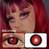 17MM Black Ring Red Mini Sclera Lenses Yearly Crazy Halloween Contact Lenses Tokyo Ghoul Cosplay Eye Contacts