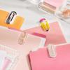 4pcs Creative Enormous Paper Clips Acrylic Notebooks Paper Clips Paperclip Bookmark  Note Decor