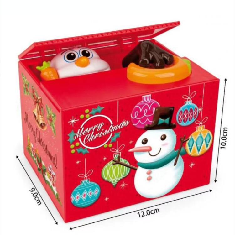 Игрушка кот Санта-Клаус, ворующий деньги, Единорог копилка: Детский музыкальный копилка Рождественский подарок