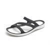 Maogu 2024 Black Slides Casual Beach Outdoot Female Ladies Jelly Shoes Women Summer Slippers Platform Flat Peep Toe Sandals 40