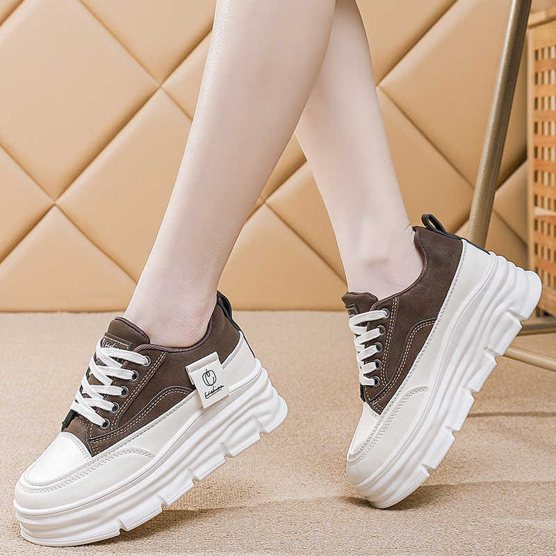 Мода Ключевая Высота Перфорированные Кроссовки Женские Вулканизированные Серые Кроссовки Красные Белые Туфли Спортивная Обувь Тренировочный Бренд