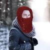 Зимний чехол для лица, зимний плюшевый капюшон, женская утепленная шея, защитный чехол для лица, теплая лыжная шапка-капюшон, чехол для лица в холодную погоду