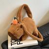 2023 Cute Capybara Plush Large Capacity Backpack for Women & Kids