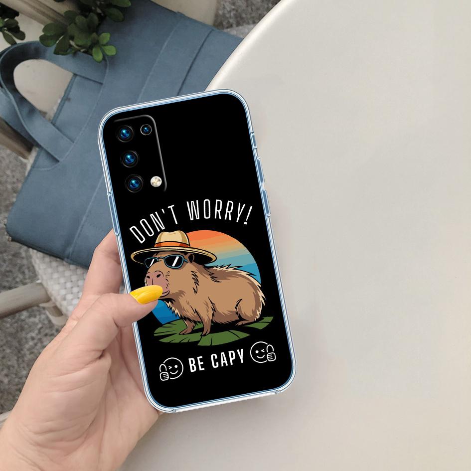 LO19 Cartoon  Capybara Case for Motorola E13 E15 E20 E22 E22I E22S E30 E32 E40 E7 E7I G Plus Power Play Stylus G22 G14