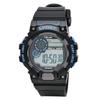 [Klefa] Digital Watch, Waterproof, Stopwatch Function, Urethane Strap, 191106, Men's, Black