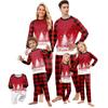 Christmas Print Cute Family Set Pajamas, Home Clothes, Family Set Long Sleeve Top Pants Set