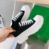 Canvas Plaftform Autumn New Casual Fashion Couple Shoes Women Shoes Lace Up Non-slip Leisure Vulcanized Shoes Zapatos De Mujer