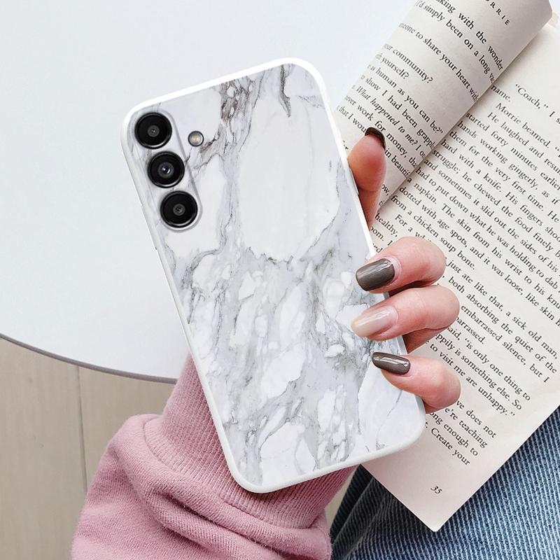 Чехол для Samsung A54 5G Задняя крышка Защитный силиконовый Funda Модный Мраморный Каменный Текстурный Coque Для Galaxy A56 A16 A26 A36 A17