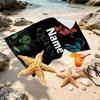 Custom Name Personalized Queen (band) Print Beach Towel, for Trip Camping Beach Party Home Decor, Birthday Gift for Family & Friends