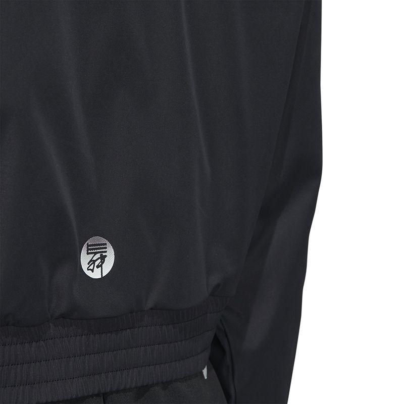 Adidas Женские куртки с капюшоном и принтом логотипа и буквами в виде трех полосок, черные HI6825