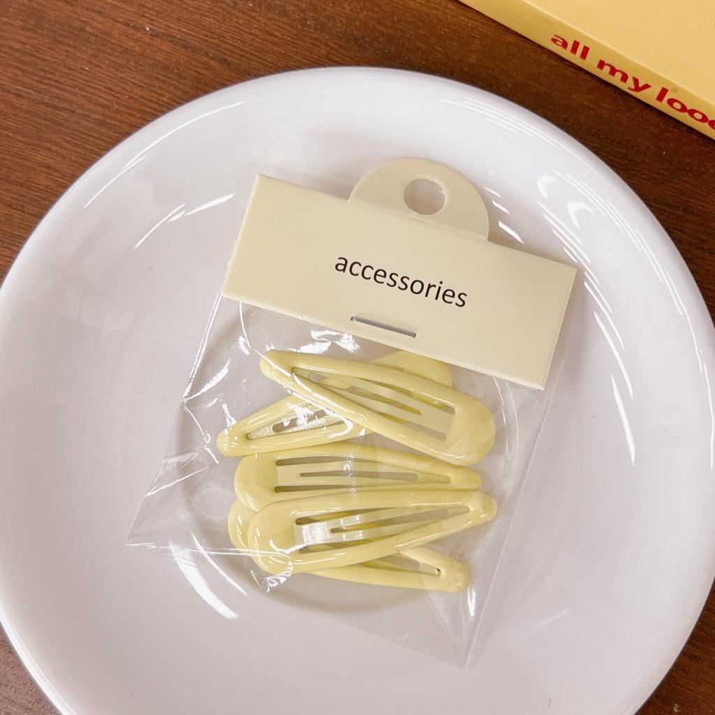 4-5 шт., желто-зеленая челка, боковой зажим, головной убор, волосы девушки, боковой зажим для волос, простая заколка, милый аксессуар для волос