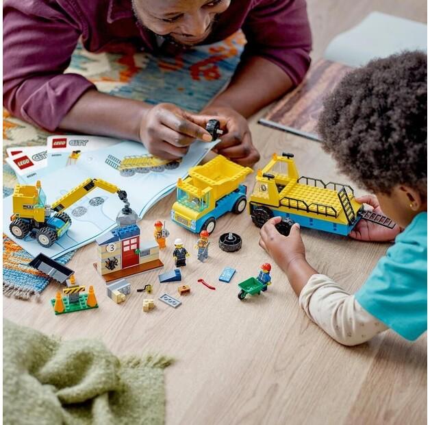 LEGO City 60391 Грузовики и кран с шаром для сноса