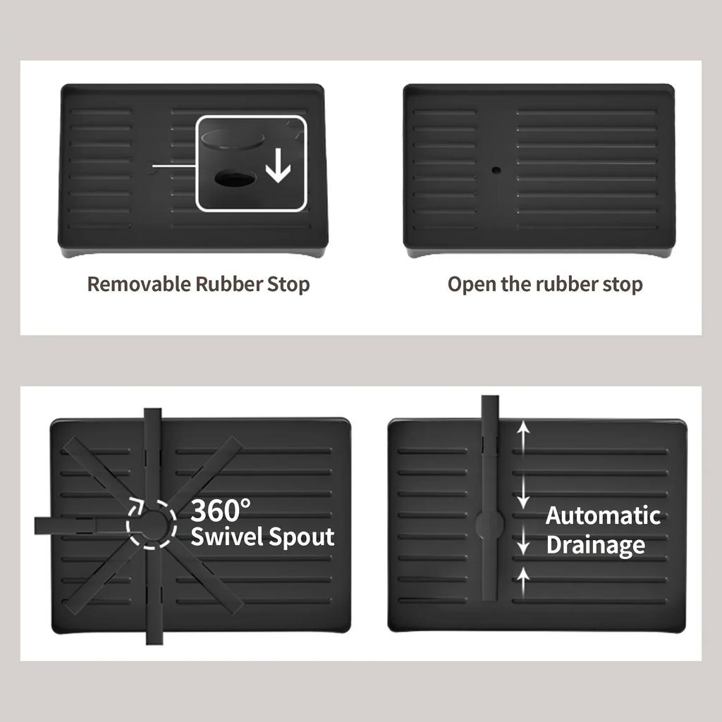 1 Set Dish Rack, 2 Tier Dish Drying Rack, Kitchen Dish Drying Rack With Drainboard And Utensil Holder For Kitchen Countertop
