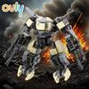 Ovly Creative Design Compatible Small Particle Building Blocks Kids Cool Fighter Military Armed Mecha Robotics War Machine