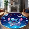 1pc S-Stitch19 Carpet, Round Rug, Comfortable, Suitable for Entryways, Living Rooms, Office, And Bedrooms, Christmas Decoration