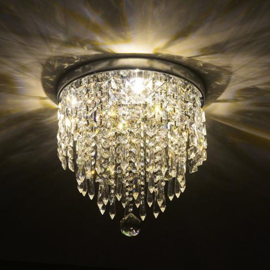 Modern G9 LED Crystal Pendant Artificial Lamp Chandelier Ceiling Light Decor