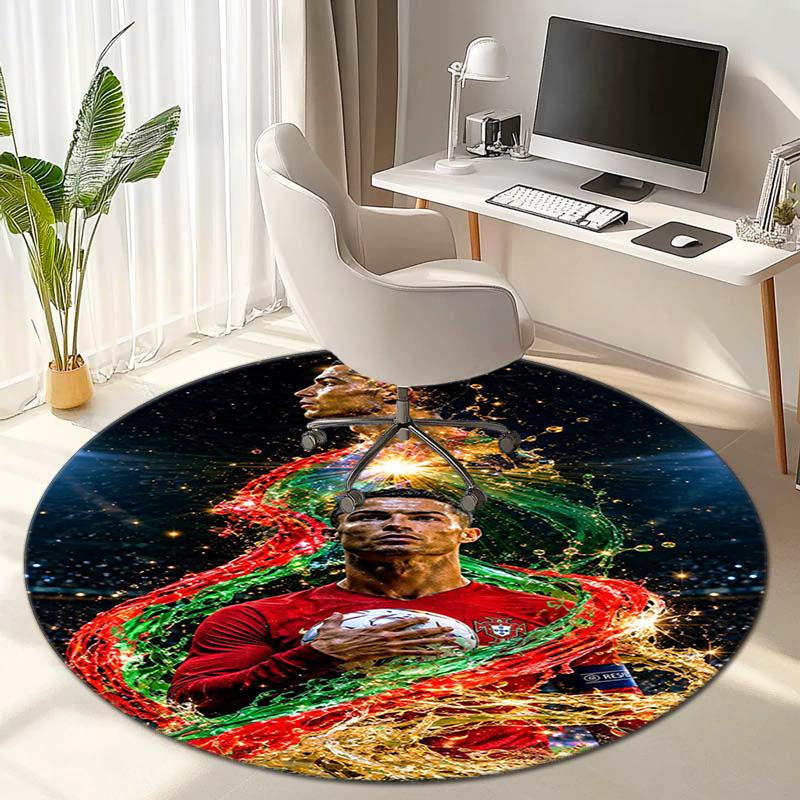 Cristiano Ronaldo Trophy Glory Carpet Doormat Home Decor Dormitory Decoration Office Chair Cushion Protective Pad