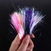 Streamer Fishing Lure Assist Hooks Line Fly Tying Materials Fly Tying Tinsel Jig Hook Streamer