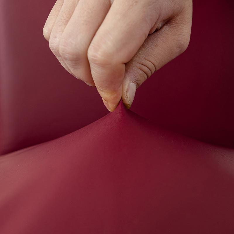 Кожаный чехол на стул Водонепроницаемый, Маслостойкий и Нескользящий чехол на стул Домашний Однотонный Утолщенный чехол на обеденный стул