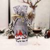 Dinner Party Table Decor Snowman Santa Claus Christmas Ornaments Bottle Dress Up Wine Bottle Cover